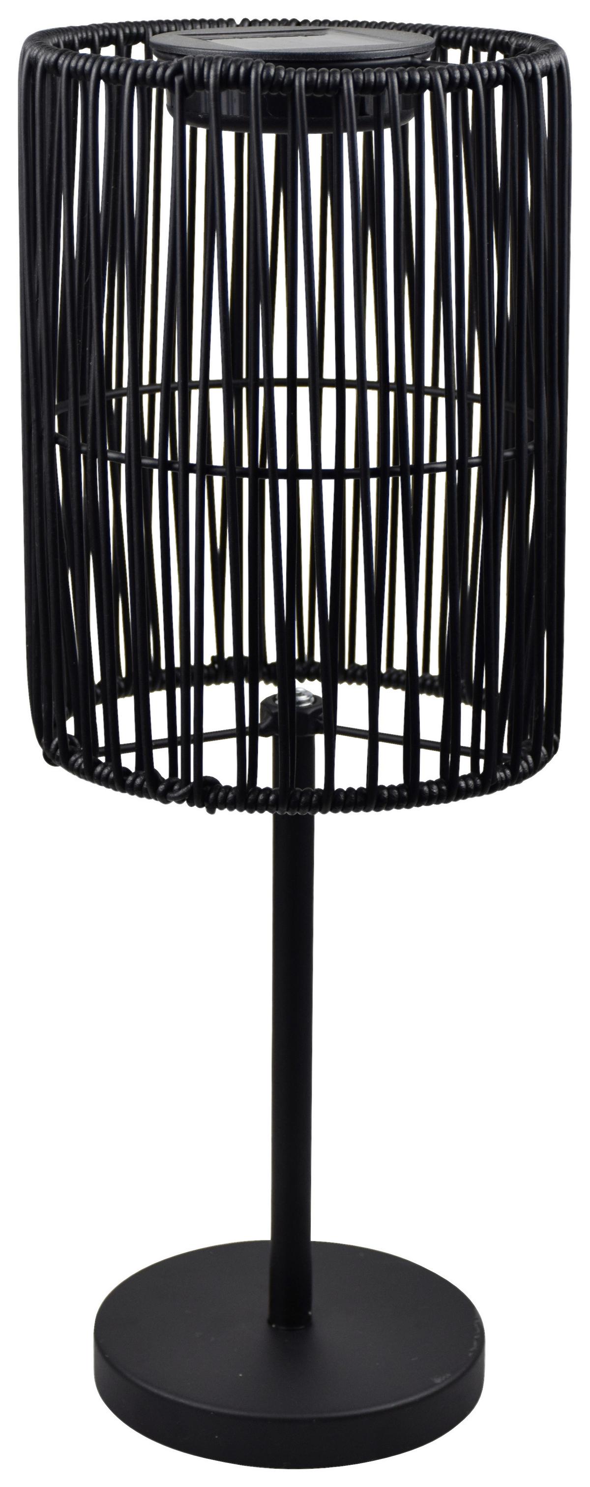 Szolárlámpa Hohe - fekete, Konventionell, műanyag/fém (15,5/40cm) - Modern Living