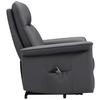 RELAXFÅTÖLJ CARLO - svart/antracit, Klassisk, metall/läder (77/103/84cm) - Mömax