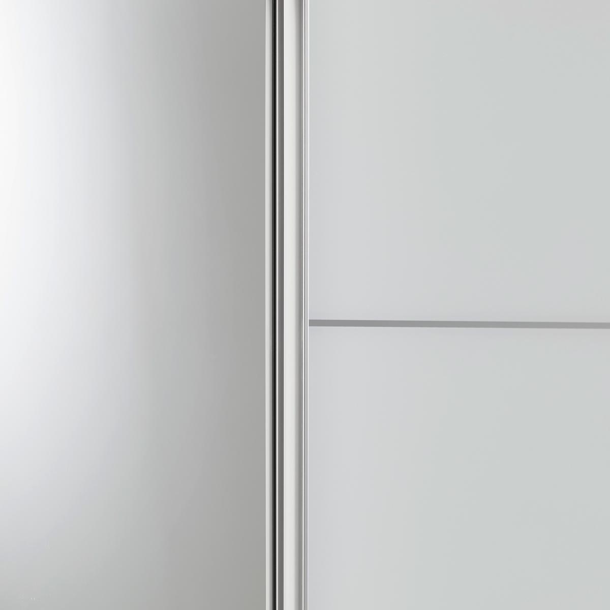 Schwebetürenschrank Sonate Como in Grau - Chromfarben/Grau, Glas/Holzwerkstoff (298/222/68cm) - Premium Living