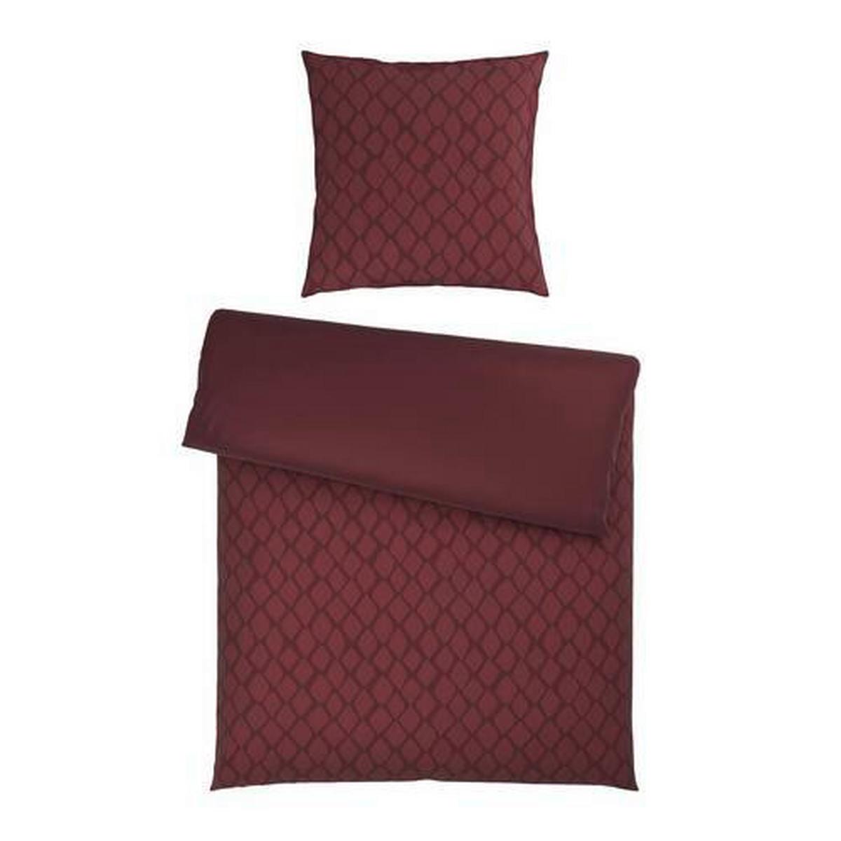 POŚCIEL DWUSTRONNA SNAKO - wiśniowoczerwony, Design, tkanina (155/220cm) - Dieter Knoll