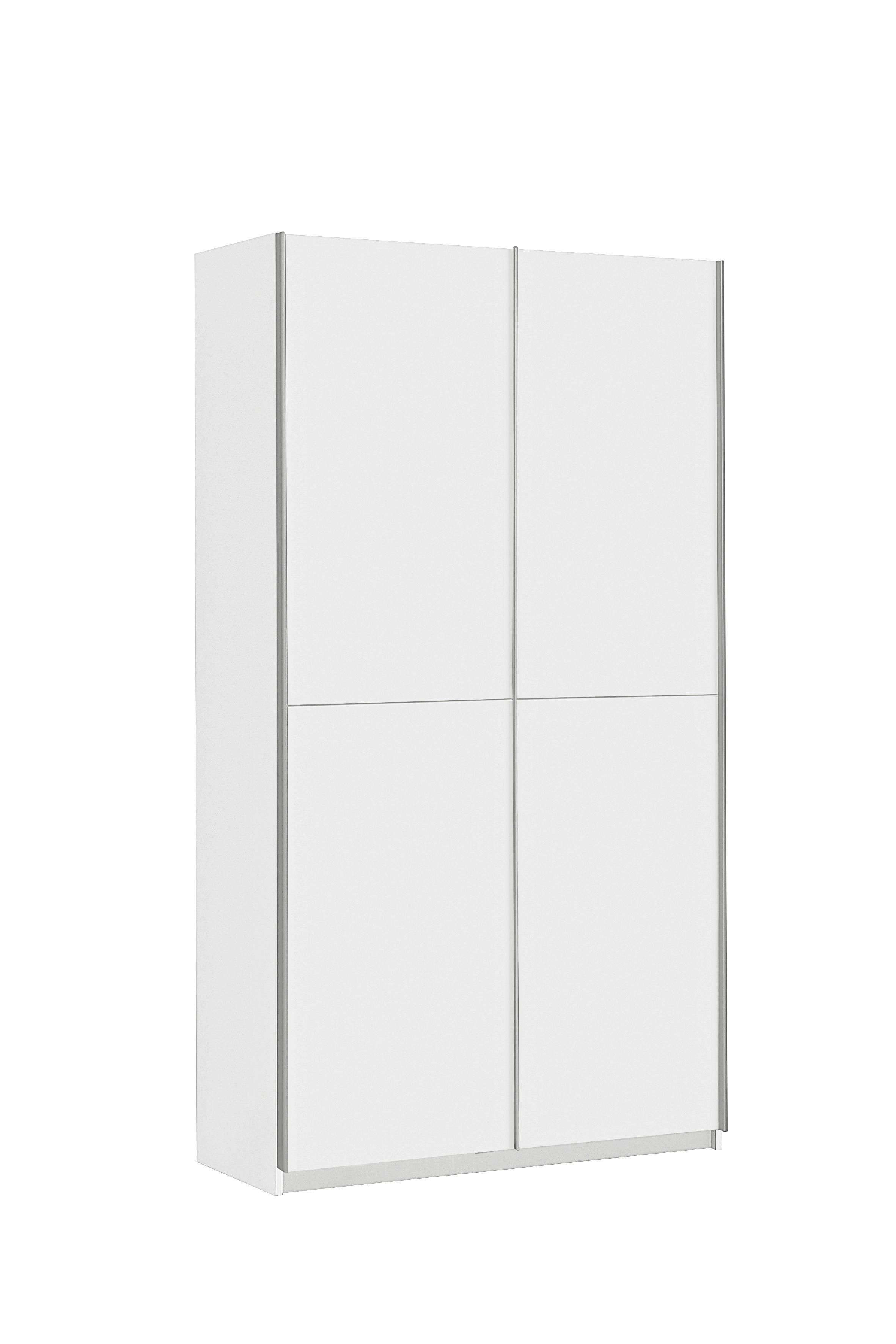 Večnamenska Omara Dallas, Bela - bela/barve aluminija, Design, kovina/leseni material (120/190,5/42cm) - Carryhome