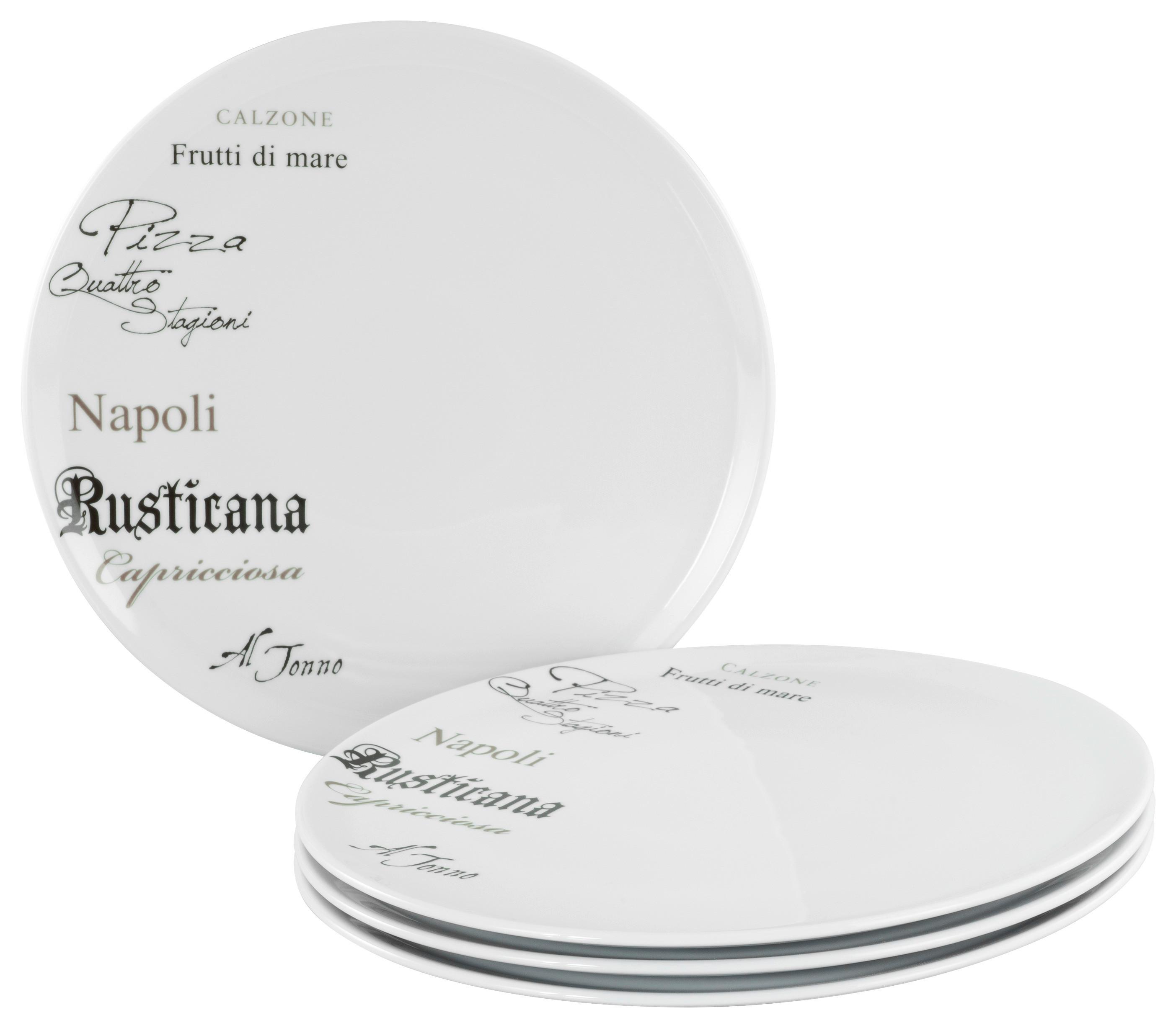 Set Krožnikov Za Pico Europa Gustoso, 4-Delni - bela, Design, keramika (33cm) - Creatable