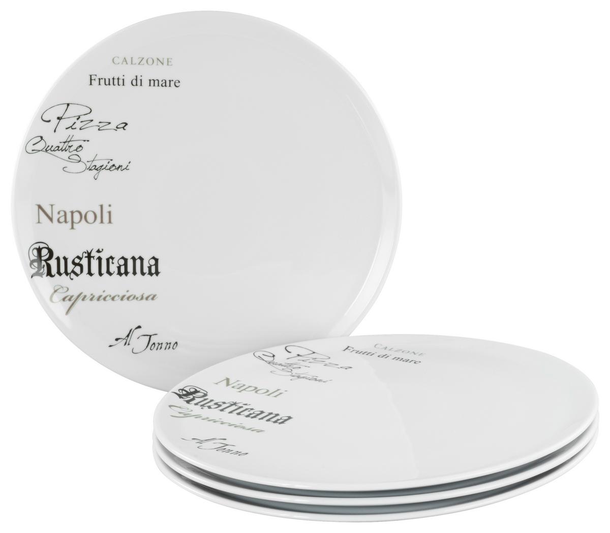 Set Krožnikov Za Pico Europa Gustoso, 4-Delni - bela, Design, keramika (33cm) - Creatable