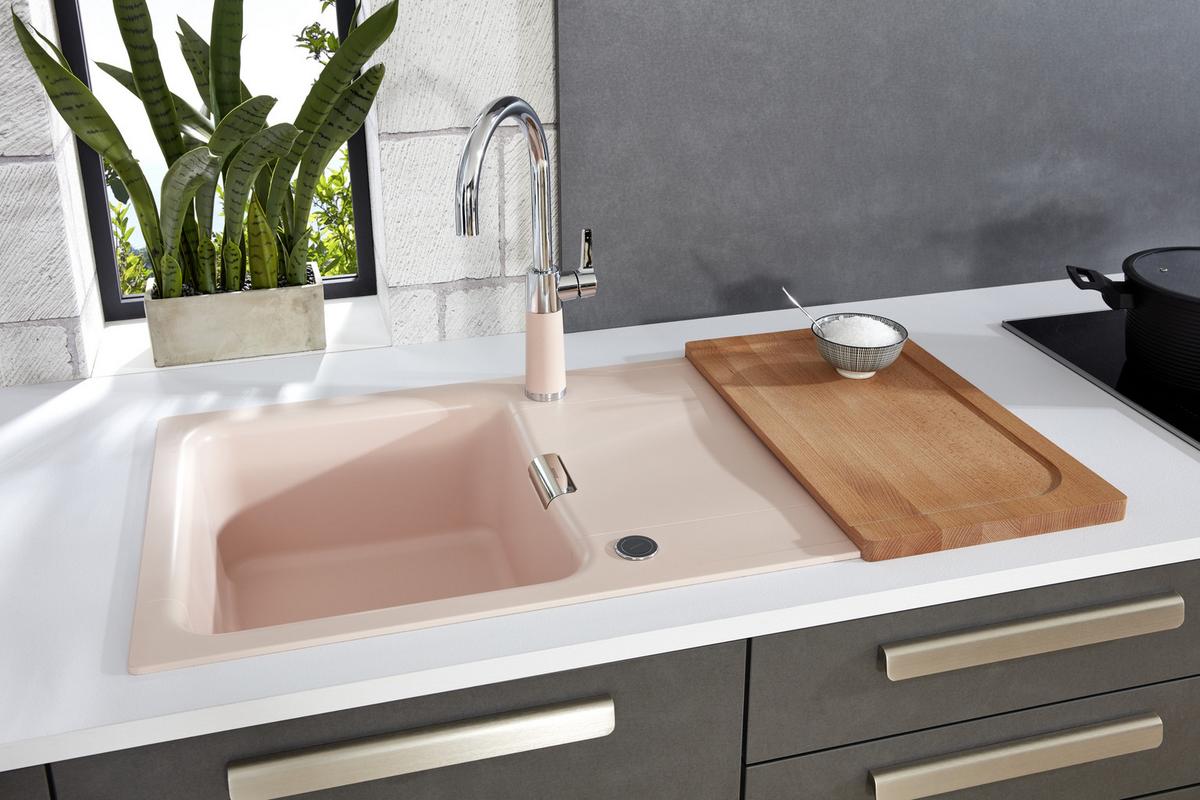 Eckküche Metal / Softlack - Weiß/Grau, MODERN, Holzwerkstoff (335/200cm) - Nolte Küchen