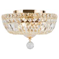 Kronleuchter Basfor Goldfarben max. 60 Watt - Goldfarben, Trend, Glas/Metall (30/18/30cm) - MAYTONI