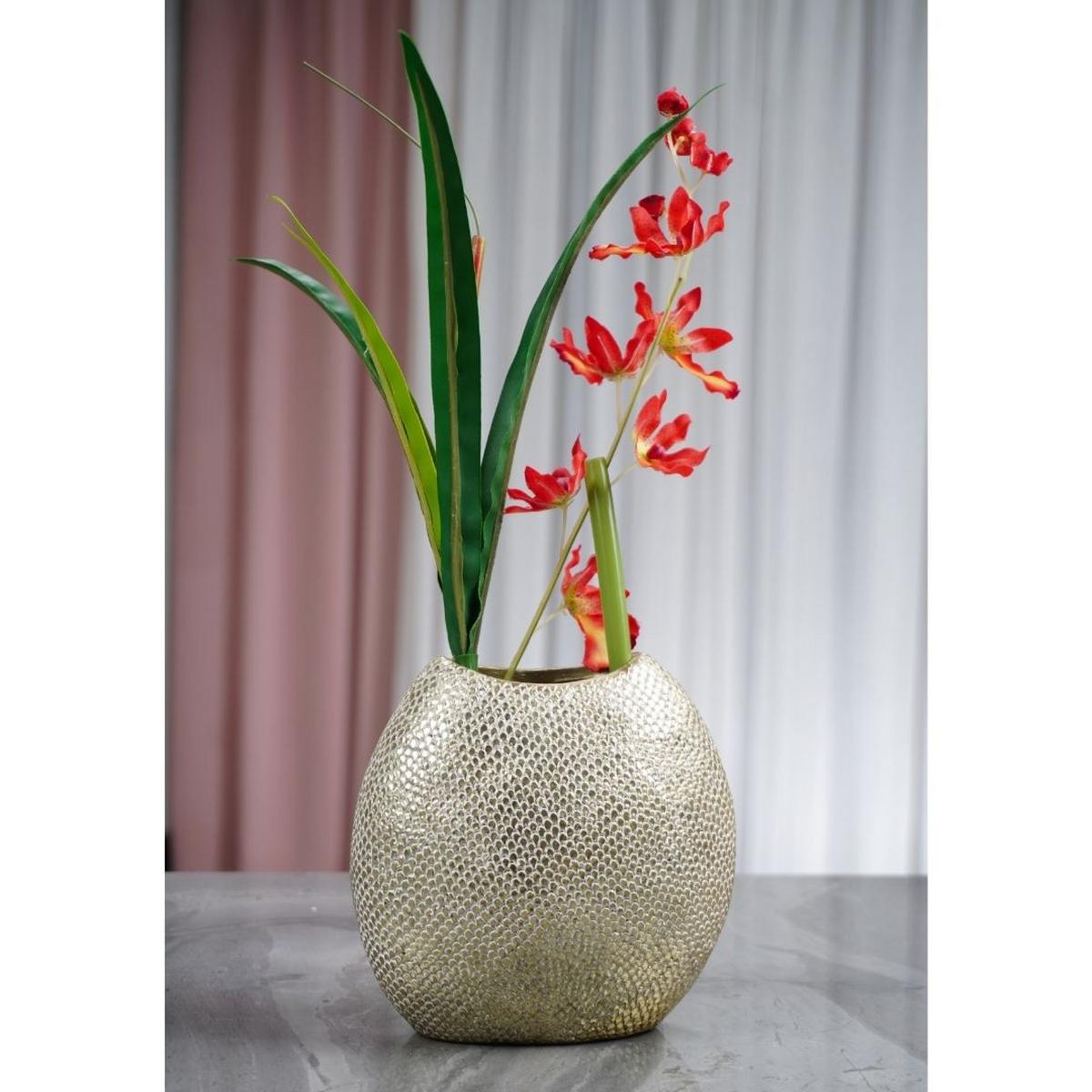 Dekor Váza Goldfish - aranyszínű, műanyag (15/9,5cm)