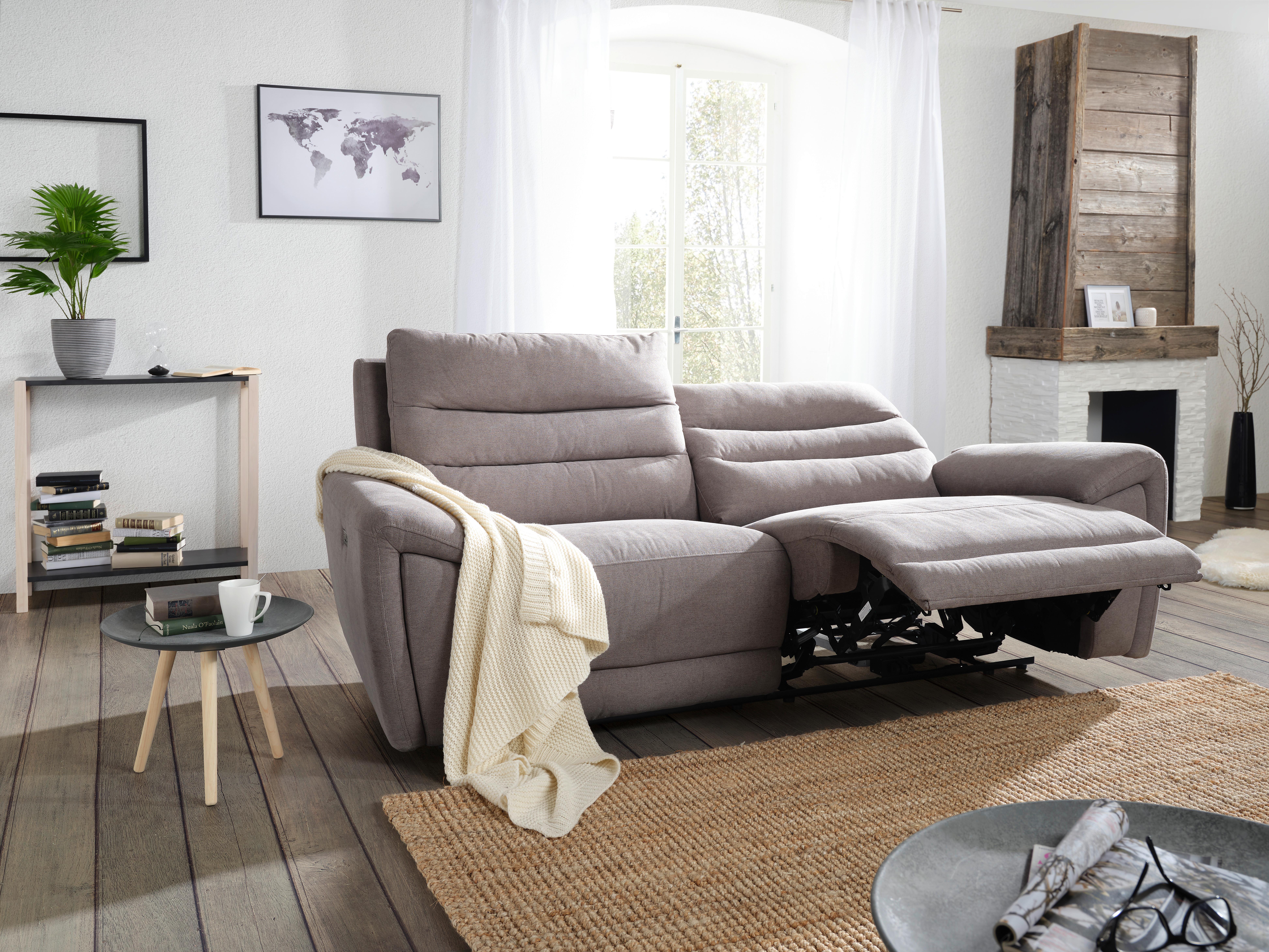 2-SITS SOFFA KNUT - grå/svart, Klassisk, trä/textil (213/100/94cm) - Mömax