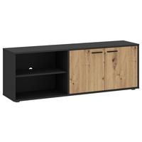 Tv Komoda Wilma - siva/hrast Artisan, Trend, drvni materijal/plastika (140/50/40cm) - Modern Living