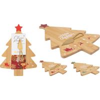 Set Tanjura Za Sir Snowy Tree - brončane boje/zelena, Basics, drvo/metal (22/31cm)