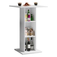Stoječi Pult Bofus, Bela - bela, Basics, leseni material (70/70/108cm) - MID.YOU