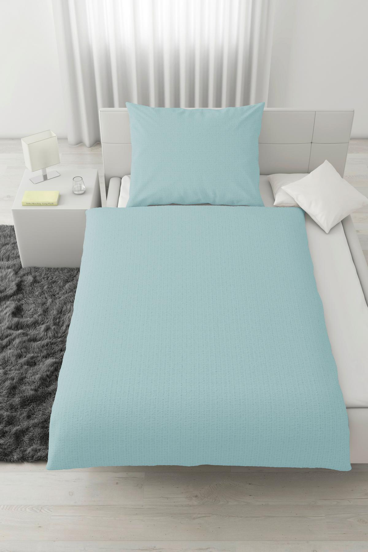 Ágyneműhuzat-garnitúra Gisi - világoskék, Konventionell, textil (140/200cm) - Modern Living