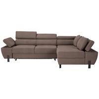 Kutna Garnitura Molina Mini - crna/taupe, Moderno, drvni materijal/drvo (277/189cm) - Mömax
