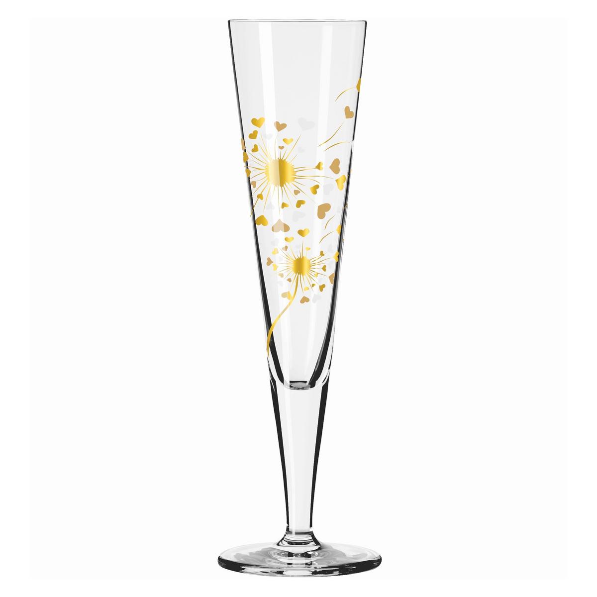 KIELISZEK DO SZAMPANA 6031007 - kolor platynowy/kolor złoty, Lifestyle, szkło (7,2/24/7,2cm) - Ritzenhoff