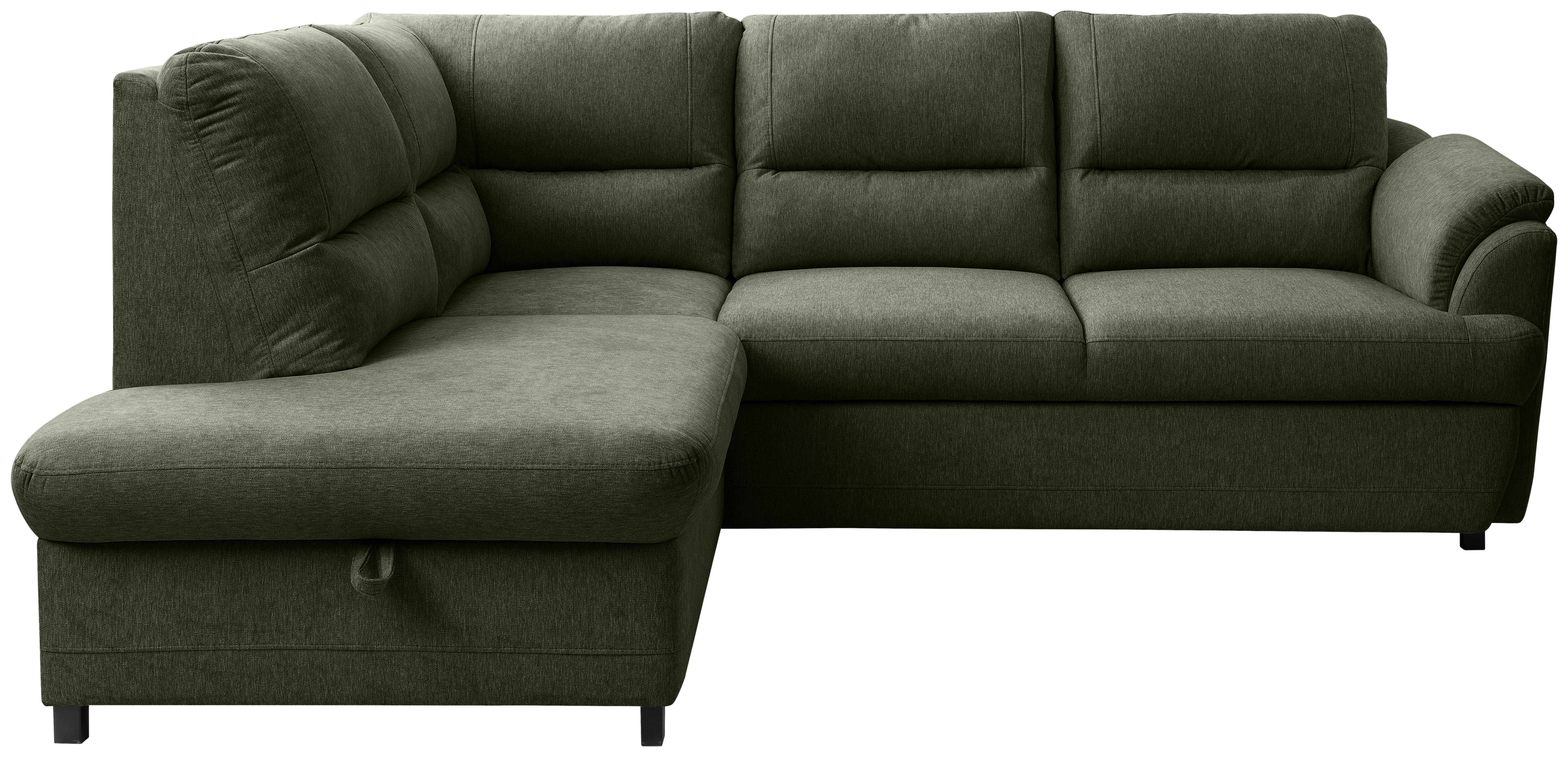 Kutna Garnitura Gusto - zelena/crna, Basics, tekstil/drvo (200/240cm) - Modern Living