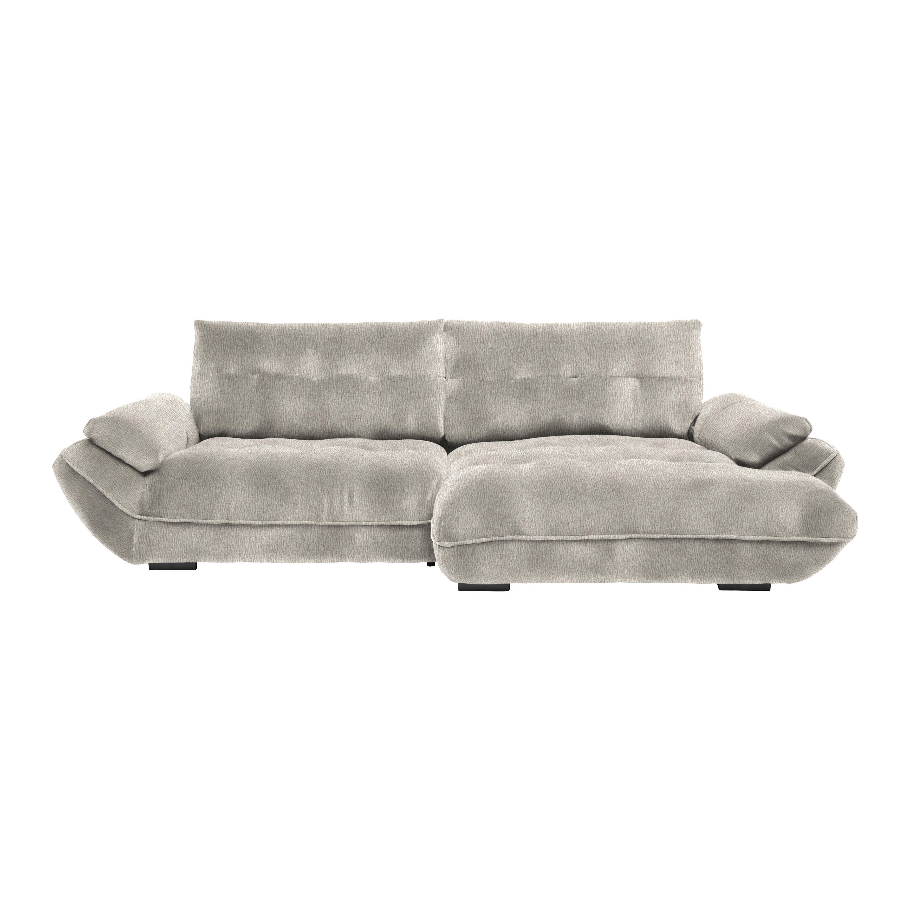 Wohnlandschaft Vivo Grau - Schwarz/Grau, MODERN, Kunststoff/Textil (317/63/179cm) - Premium Living