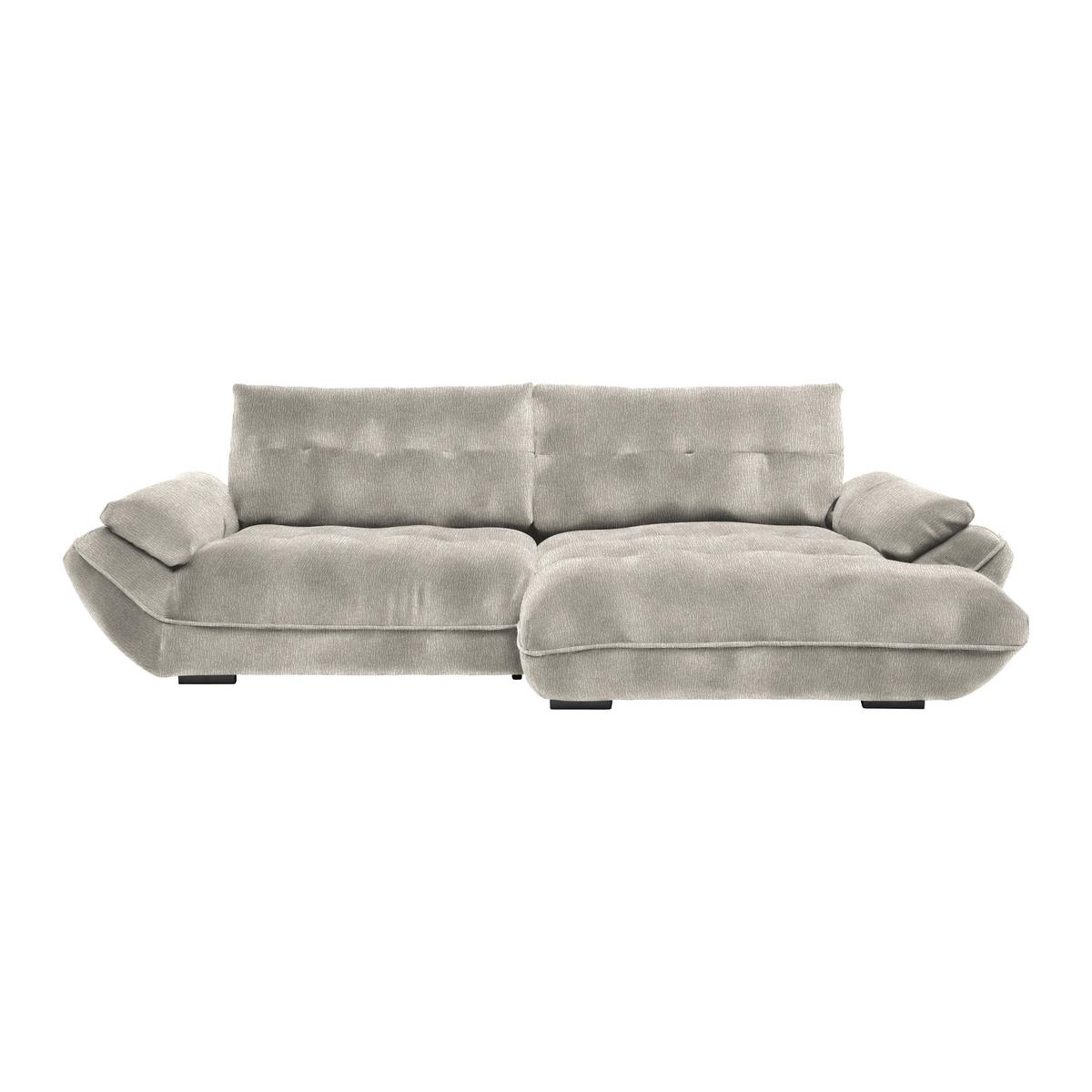 Wohnlandschaft Vivo Grau - Schwarz/Grau, MODERN, Kunststoff/Textil (317/63/179cm) - Premium Living