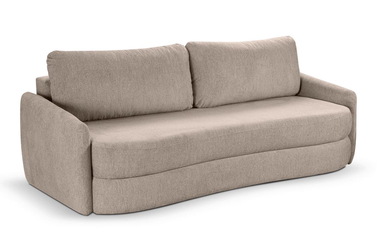 Schlafsofa Diana Beige - Beige/Schwarz, Basics, Holz/Kunststoff (231/93/108cm) - MID.YOU