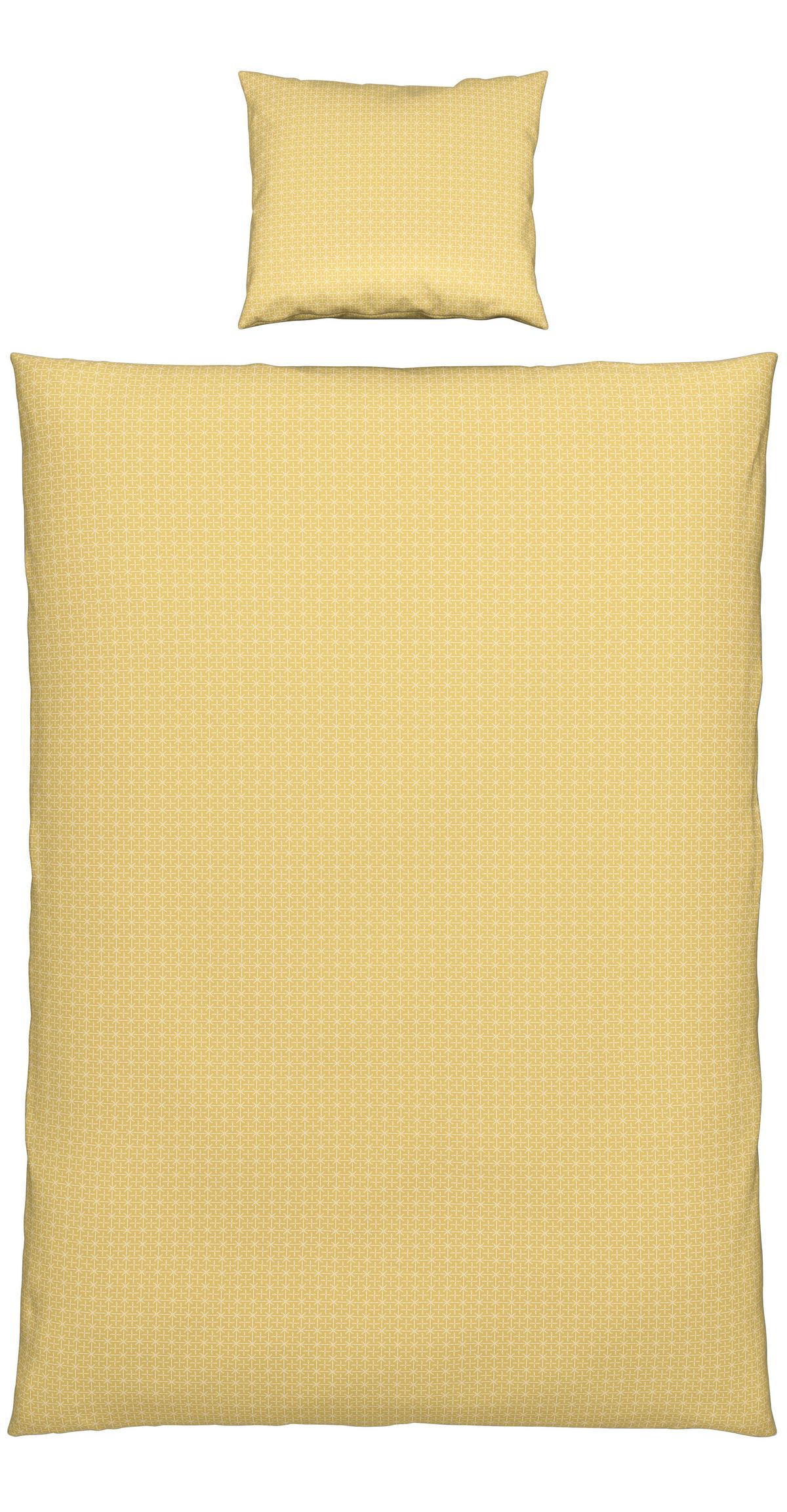 BETTWÄSCHESET LAURA - Gelb, Konventionell, Textil (160/210cm) - Modern Living