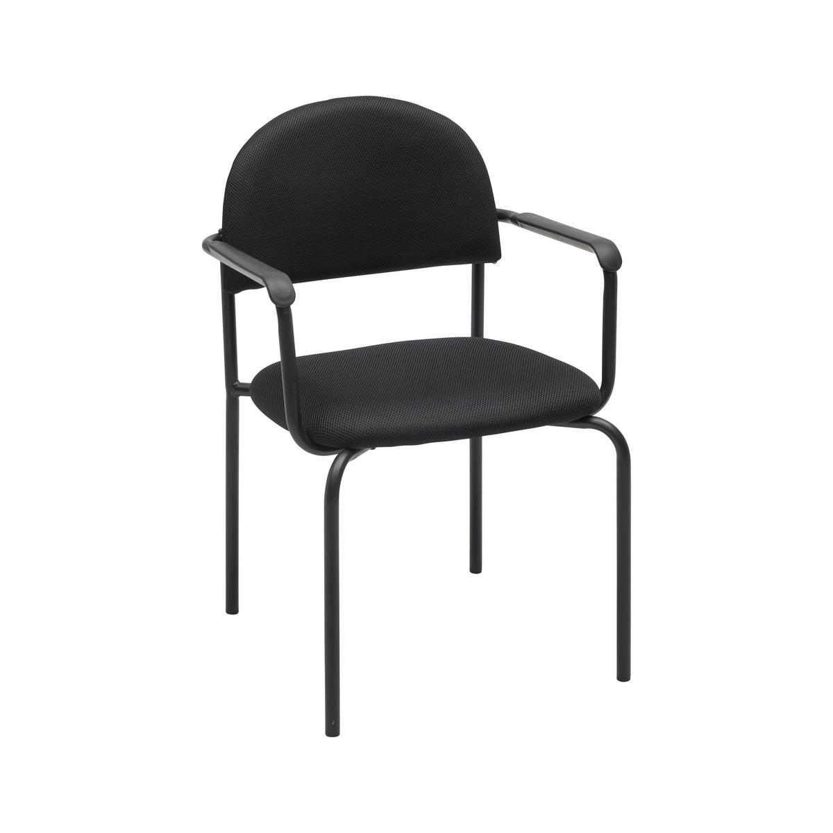 Konferenčni Stol Diana Ii - črna, Konvencionalno, kovina/tekstil (57,5/83/57,5cm) - Mömax