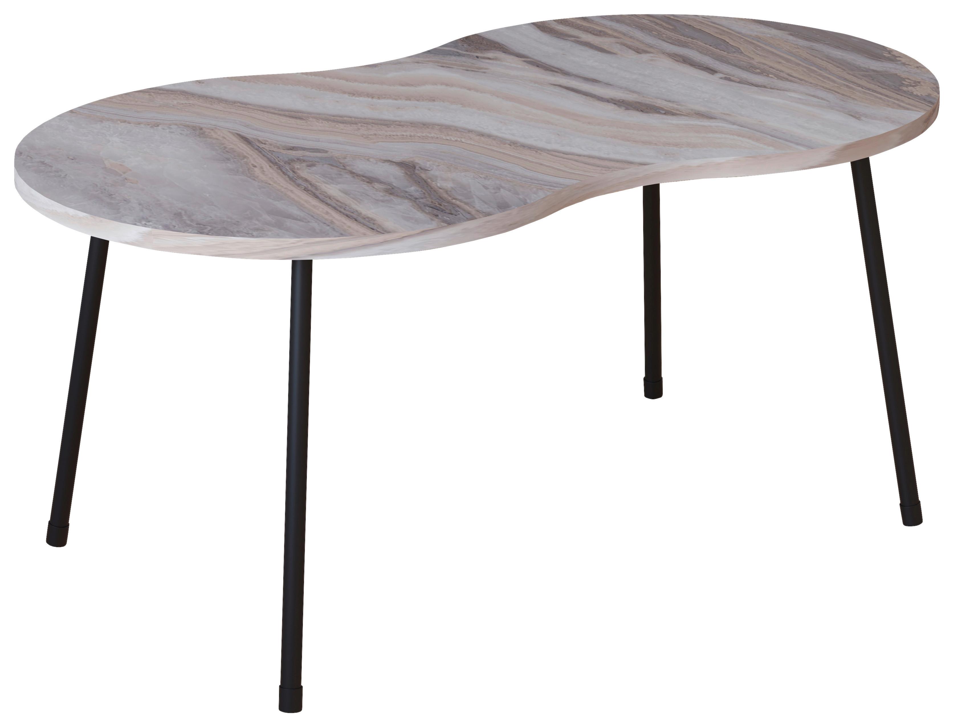 COUCHTISCH MIROLA - Weiss/Schwarz, Design, Holzwerkstoff (90/41/42cm) - MID.YOU