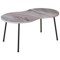 COUCHTISCH MIROLA - Weiss/Schwarz, Design, Holzwerkstoff (90/41/42cm) - MID.YOU