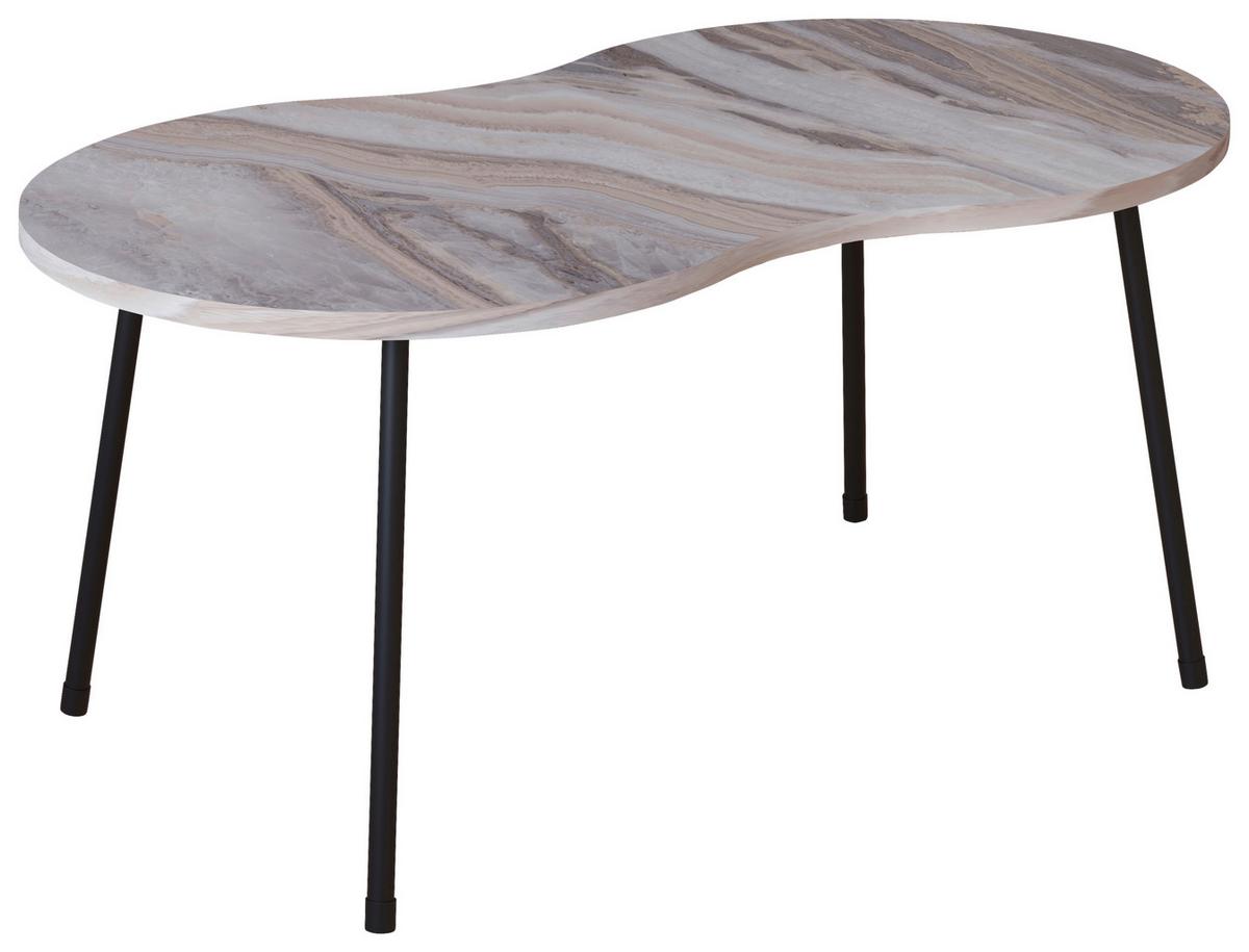 COUCHTISCH MIROLA - Weiss/Schwarz, Design, Holzwerkstoff (90/41/42cm) - MID.YOU