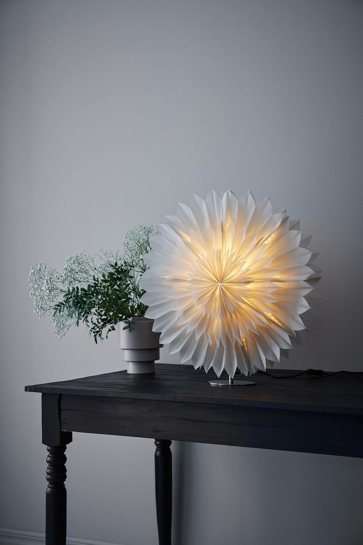 LED-Dekoleuchte Solina Table Star 60 max. 6 Watt - Weiß, Basics, Papier (10/60/62cm) - Markslöjd