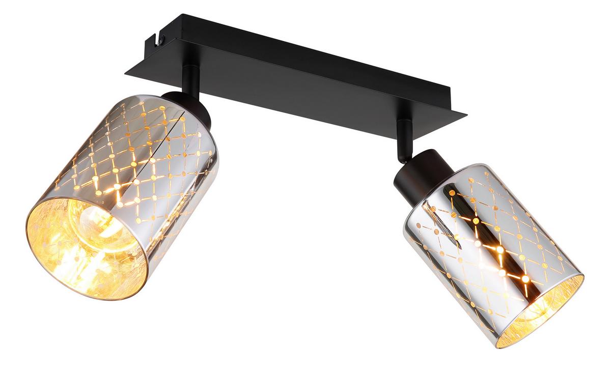 STRAHLER 54316-2  ALONSO - Klar/Chromfarben, Basics, Glas/Metall (46/9/22cm) - Globo