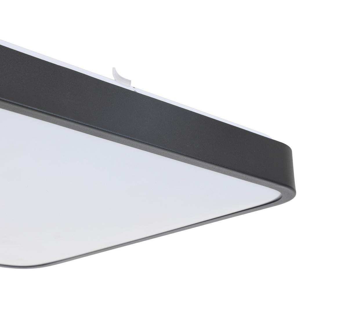 Plafonieră cu Led SHIRLEY1 - negru, Konventionell, plastic/metal (33.5/33.5cm) - Modern Living