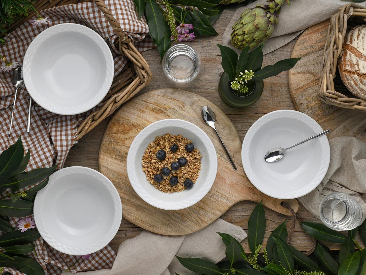 Set Skodelic Za Kosmiče Polo, 6-Delni - bela, Basics, keramika (17,5cm) - Creatable