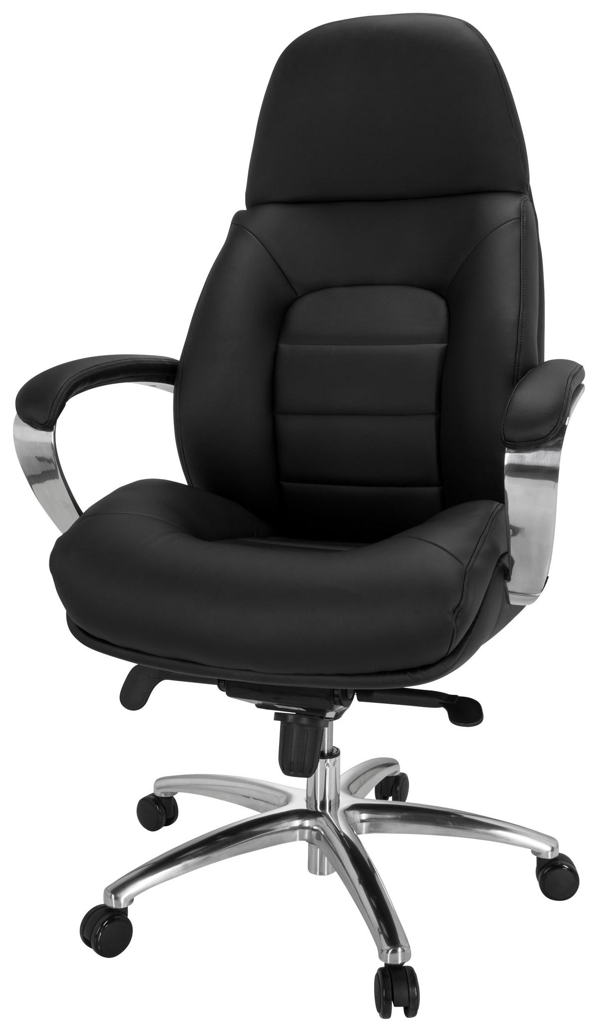 Pisarniški Stol Brenton Xxl, Črna - črna, Moderno, kovina/umetna masa (73/137/73cm) - MID.YOU
