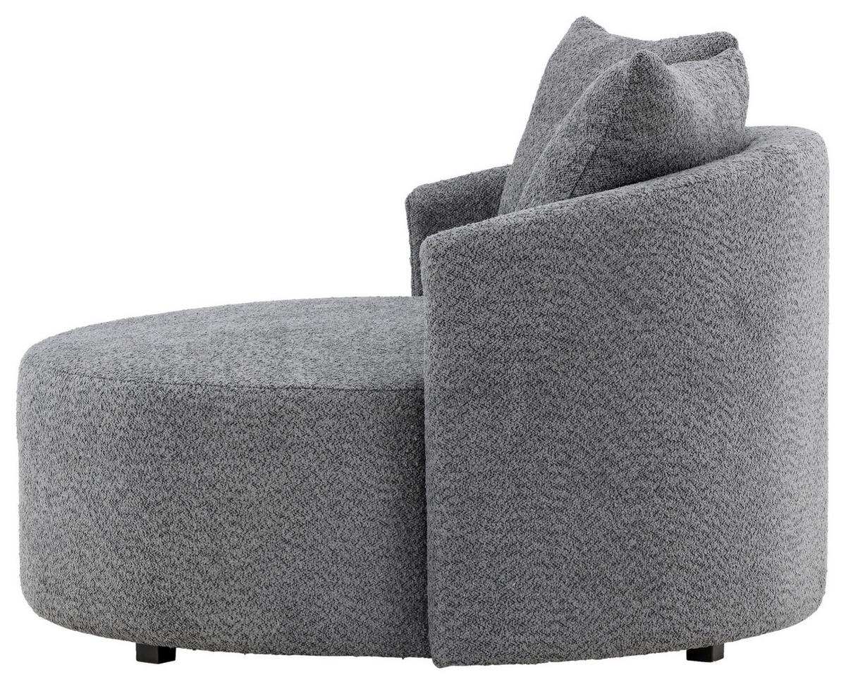 XXL-SESSEL KELSO - Grau, Design, Textil (120/72/118cm) - Livetastic