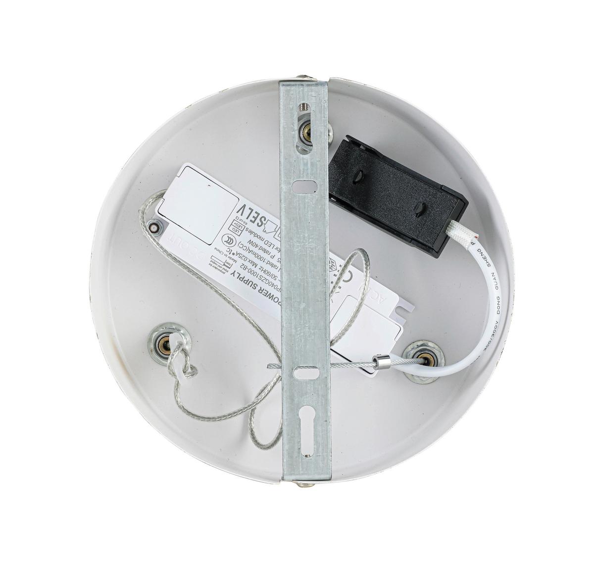 LAMPA WISZĄCA TARA - kolor piaskowy, Trend, tworzywo sztuczne/metal (41,5/120cm) - Collet's Monde