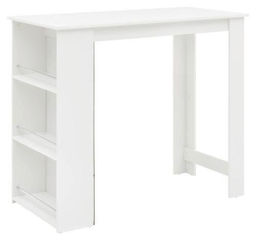 Bartisch WL5.732 ca. 120x60x107 cm Weiss - Weiß, Basics, Holzwerkstoff (120/60/107,5cm) - MID.YOU
