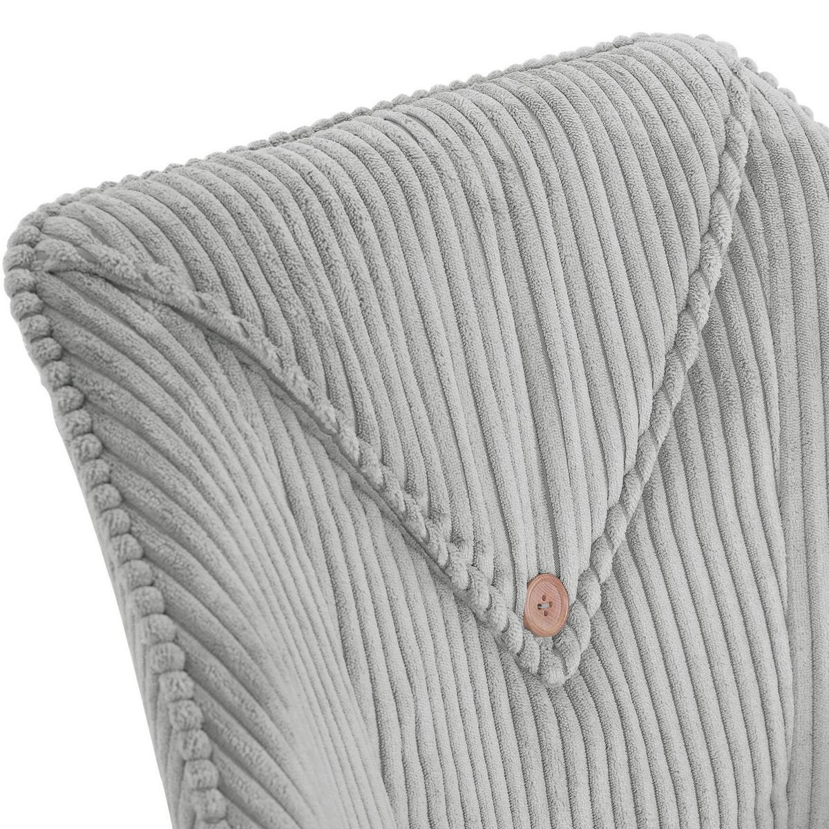 KRZESŁO Z PODŁOKIETNIKAMI EASY - kolor naturalny/jasnoszary, Konventionell, tkanina/drewno (60/83/65cm) - Landscape