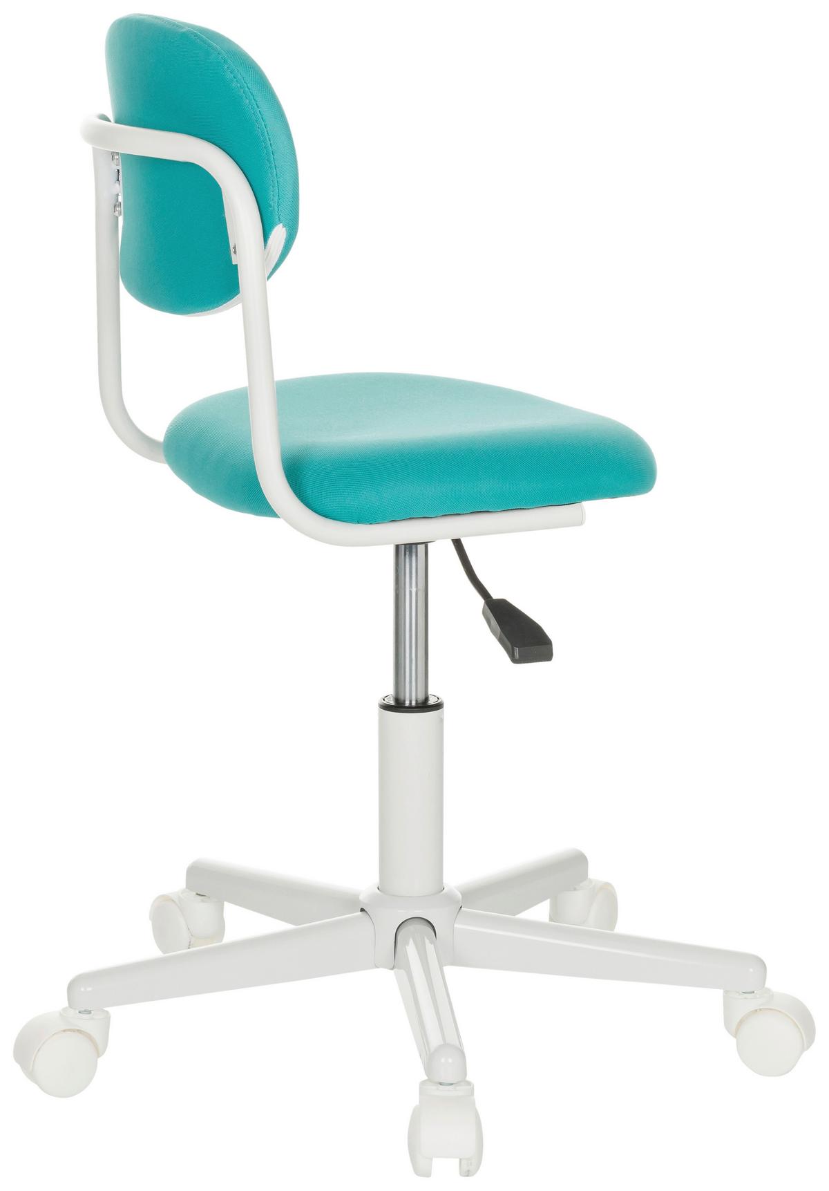 Otroški Vrtljivi Stol Kiddy Base I, Turkizna - turkizna/bela, Basics, umetna masa/tekstil (60/72-83/60cm) - MID.YOU