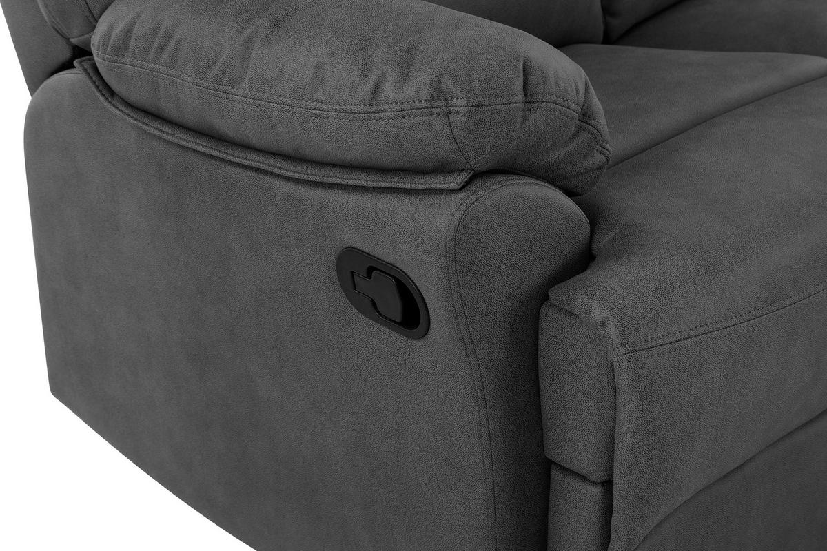 Zofa Clara, Siva - siva/črna, Basics, kovina/tekstil (200/99,5/94cm) - Livetastic