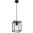Lustră Quadri - negru, Konventionell, metal (15/15/120cm) - Premium Living Lustră Quadri - negru, Konventionell, metal (15/15/120cm) - Premium Living