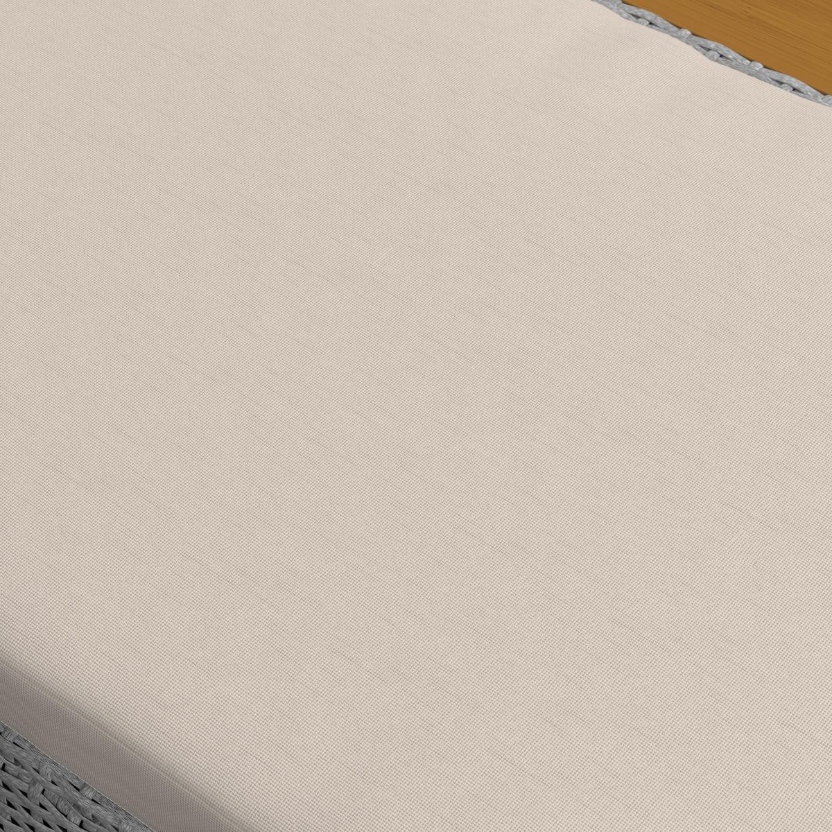 Gartenliege Monero Creme Holz/Metall/Kunststoff - Creme, MODERN, Holz/Kunststoff (203/155/150cm) - Bessagi Garden