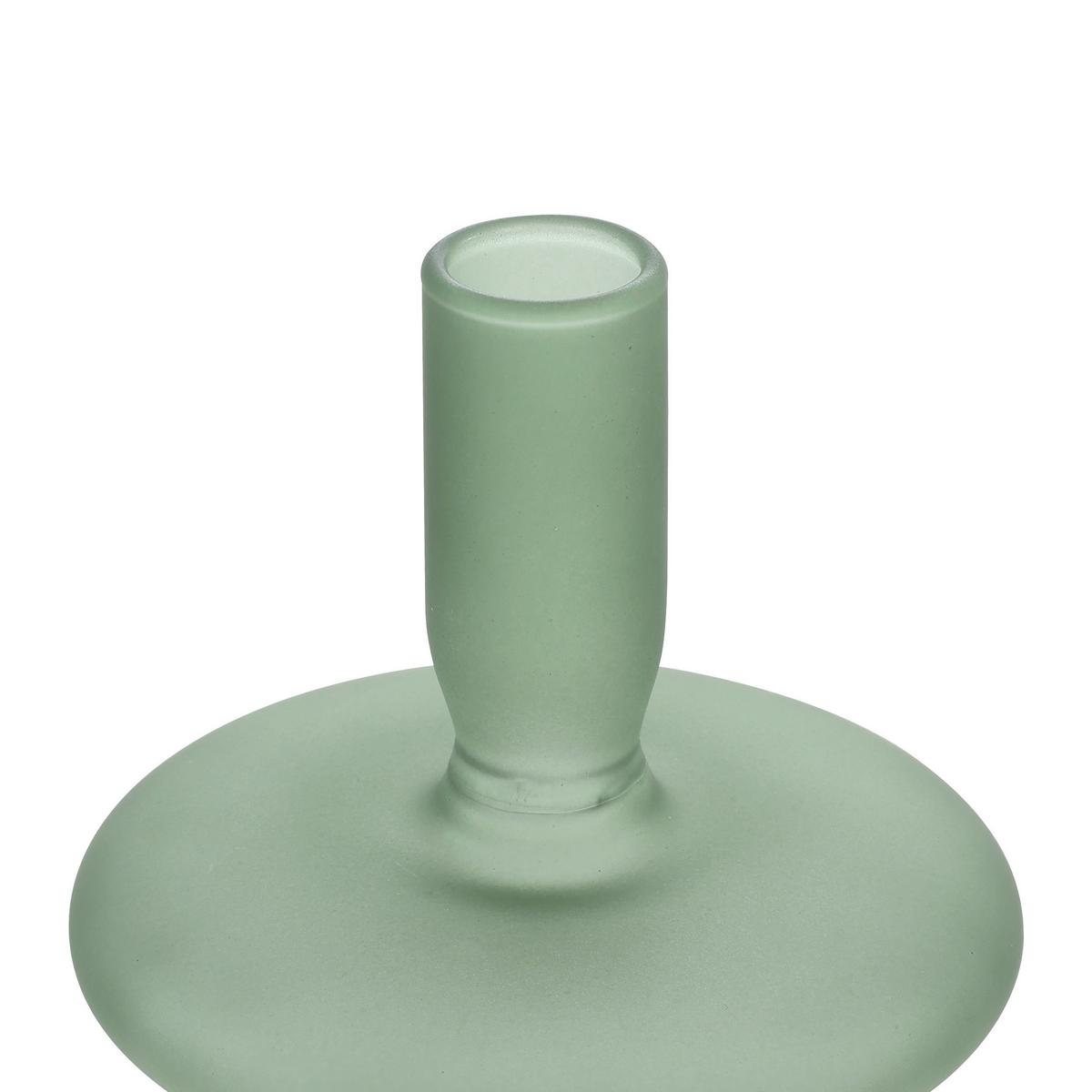 Stabkerzenhalter Molume Grün - Grün, LIFESTYLE, Glas (10/12cm)