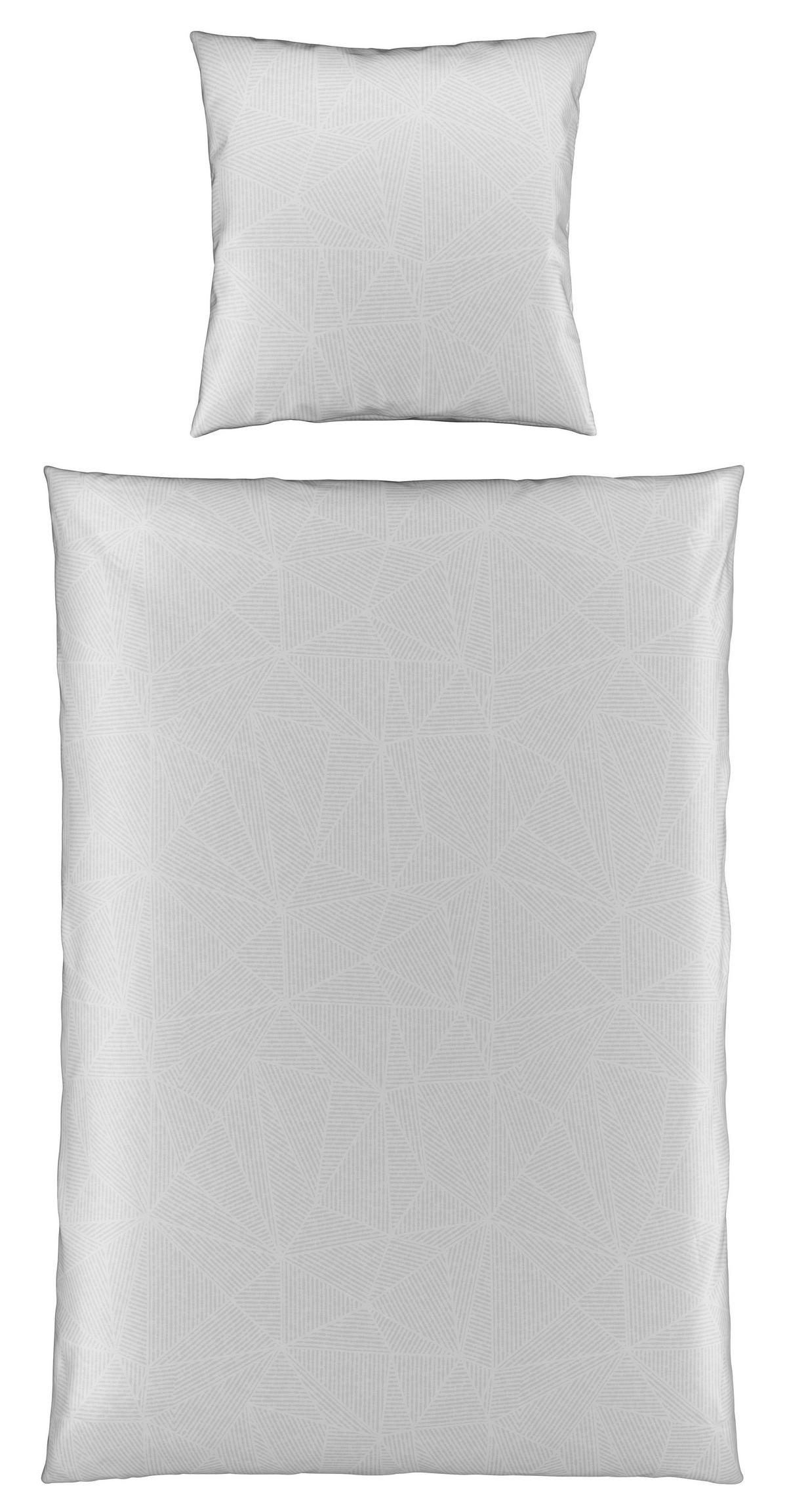 Bettwäsche Alex Design in Platinfarben ca. 135x200cm - Platinfarben, MODERN, Textil (135/200cm) - Premium Living