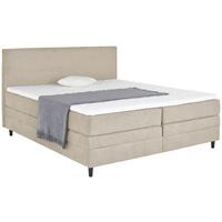 Boxspring Krevet Kleopatra - krem, Konvencionalno, drvni materijal/tekstil (180/200cm) - Modern Living