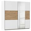 Ormar S Kliznim Vratima Foster - bijela/hrast Artisan, Konvencionalno, drvni materijal/metal (218/210/59cm) - Modern Living
