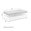 SOFFBORD CARA - vit/ekfärgad, Modern (110/60/38cm) - Bessagi Home