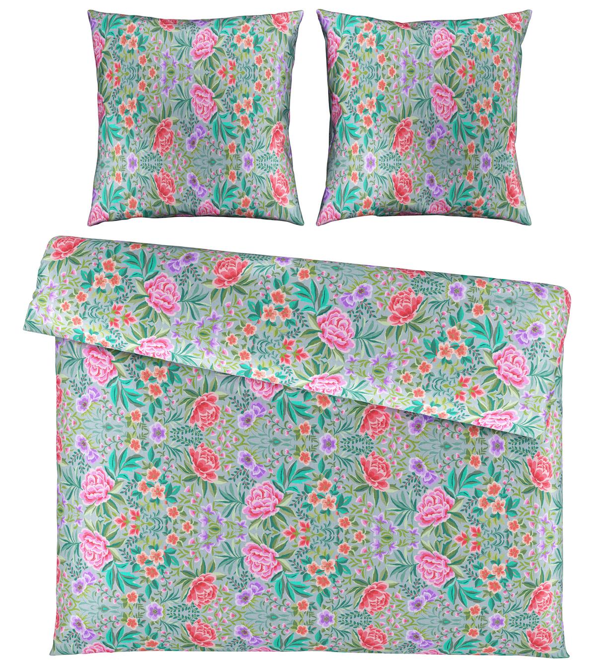 Bettwäsche Vivien XXL Multicolor ca. 200x200cm - Multicolor, ROMANTIK / LANDHAUS, Textil (200/200cm) - Mömax
