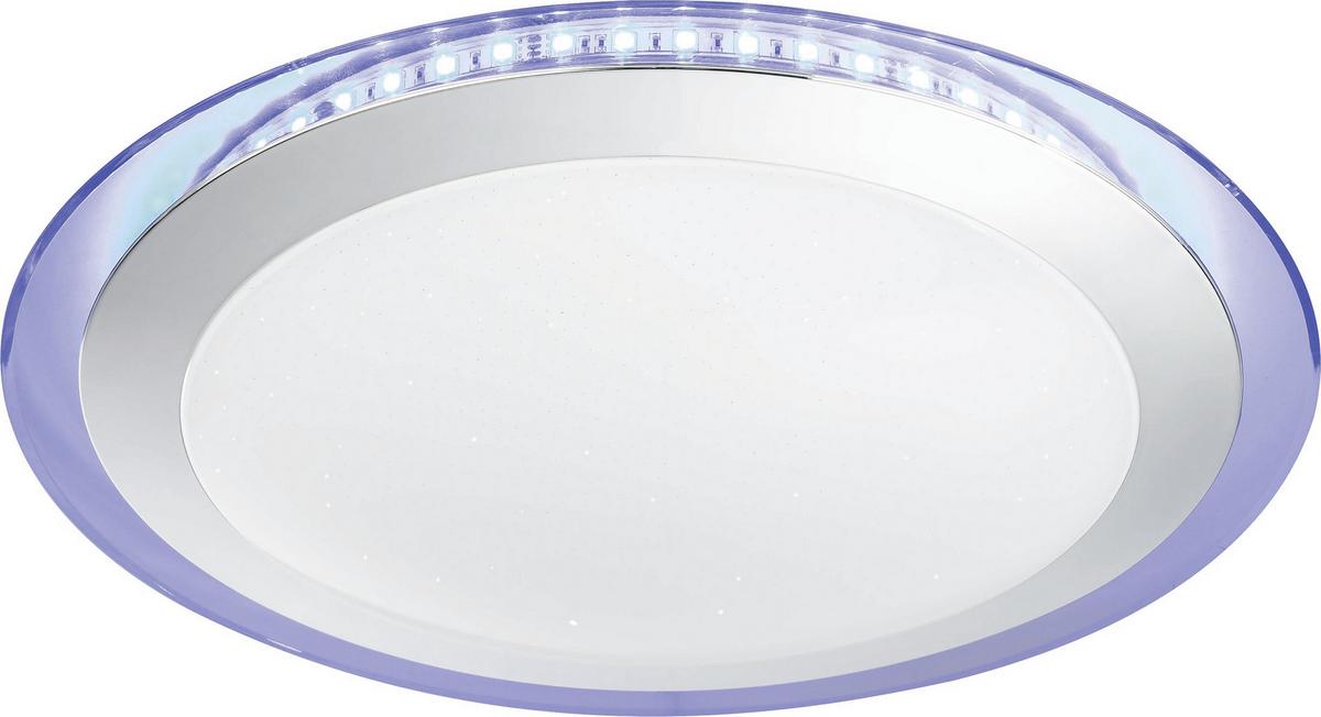 LED-Deckenleuchte Uko ca. 24 Watt - Klar/Weiss, Konventionell, Kunststoff/Metall (53/8,5cm) - Modern Living