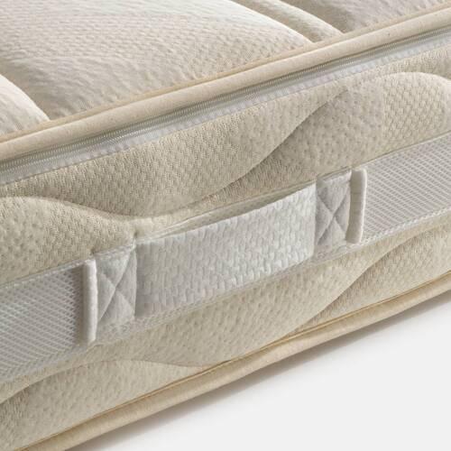 Latexmatratze Waldgrün L700 ca. 200x200cm Weiß - Weiß, Basics, Textil (200/200cm) - Linea Natura
