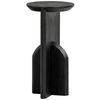 Beistelltisch Kioni Schwarz L: 30 cm - Schwarz, Design, Holz (30/30/58cm) - Livetastic