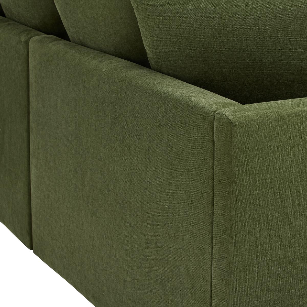 BIGSOFA ALABAMA - Dunkelgrün, MODERN, Holz/Holzwerkstoff (255/90/135cm) - Mömax