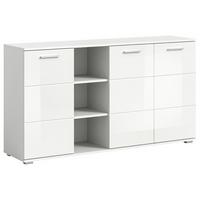 Kommode Prego ca. 150x83 cm Weiß - Weiß Hochglanz, Design, Holzwerkstoff/Kunststoff (150/83/37cm) - Xora